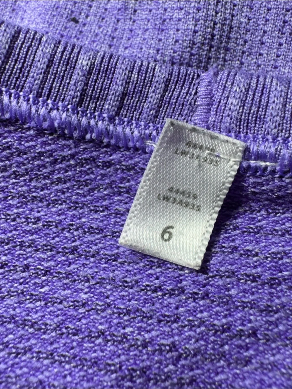 Y2K vintage Purple Lululemon striped Swiftly Tech short sleeve top-crop size 6🪐